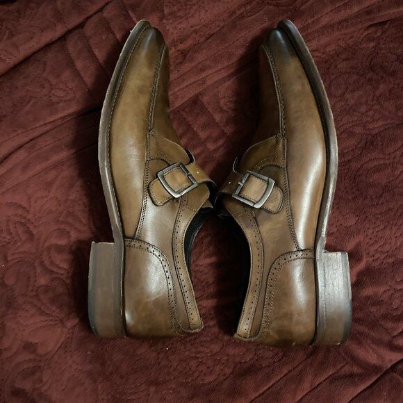 Johnston & Murphy Collection Brown Leather Dress Shoes Monk Strap Size 13‎ M main image 11